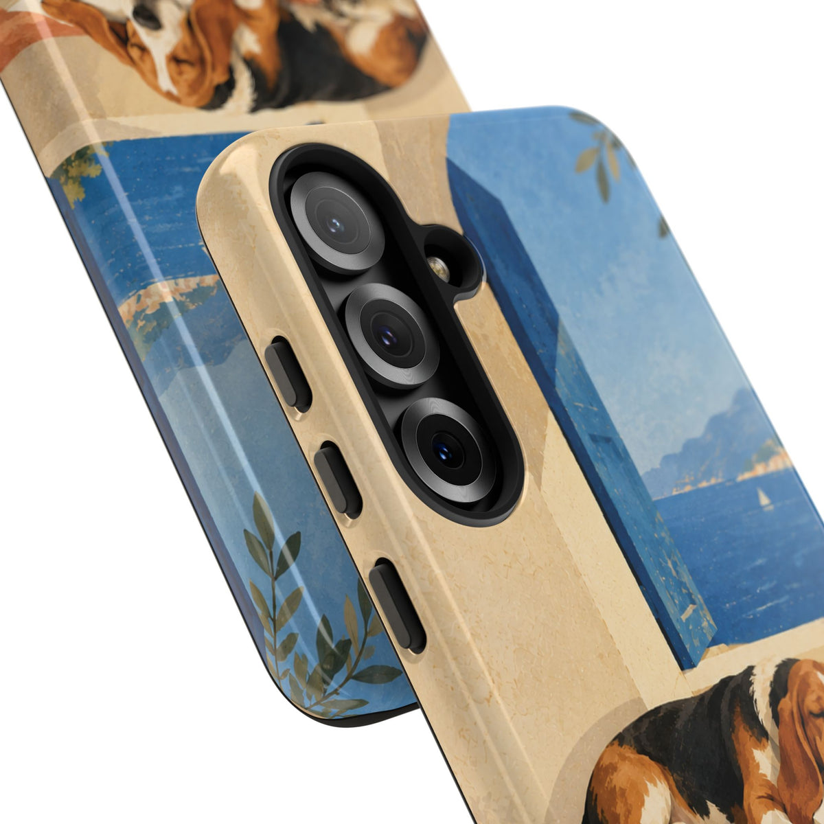Basset Hound Unfinished Chapter Phone Case - Multicolor Phone Case