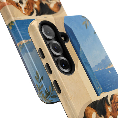 Basset Hound Unfinished Chapter Phone Case - Multicolor Phone Case