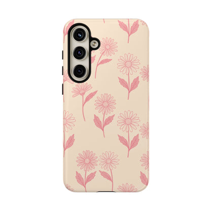 Pretty Pink Daisy Pattern Phone Case