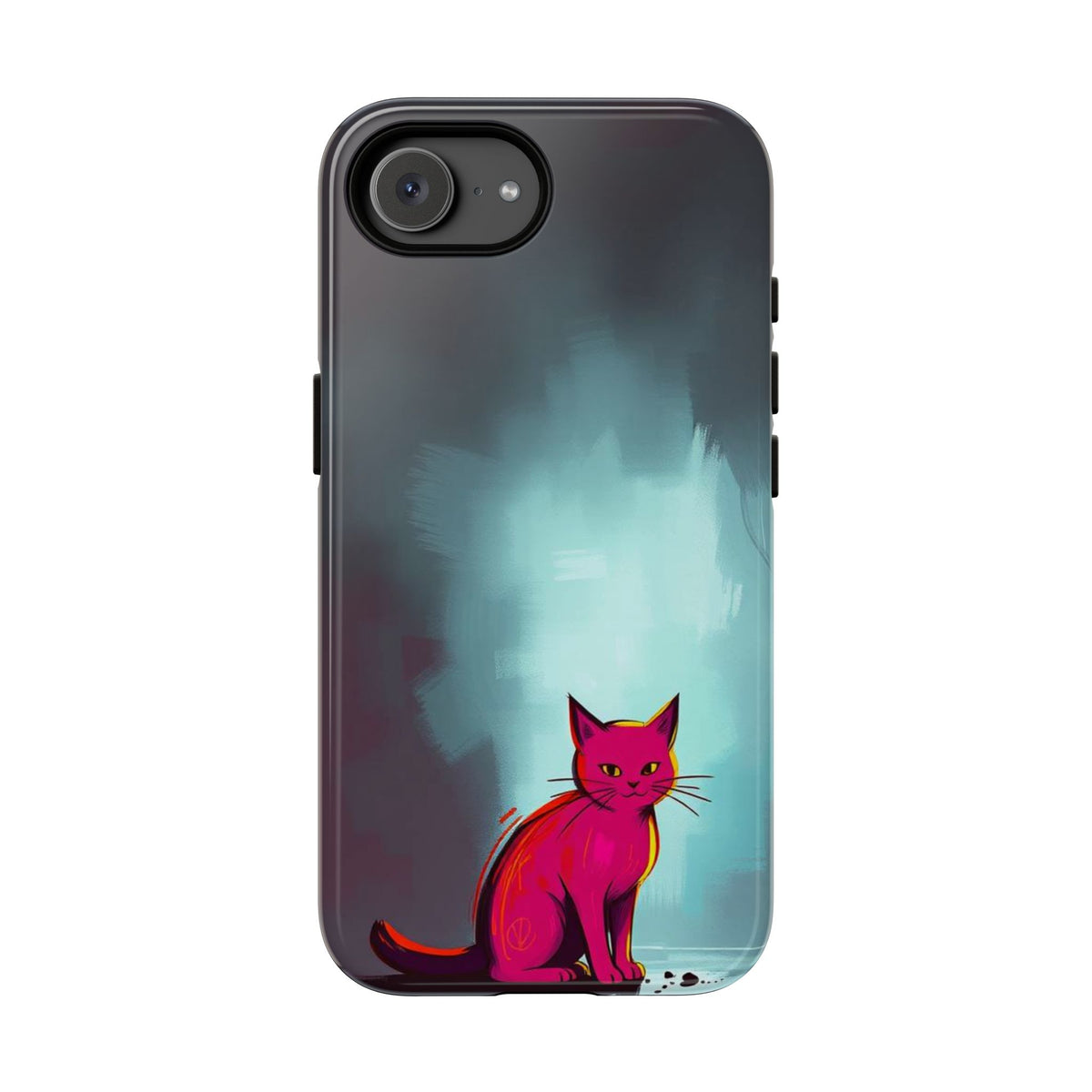Pop Art Moody Cat Design Phone Case - Multicolor Phone Case - iPhone 17e / Glossy