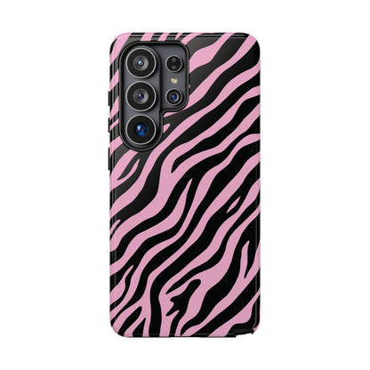 Stylish Blush Zebra Print Phone Case