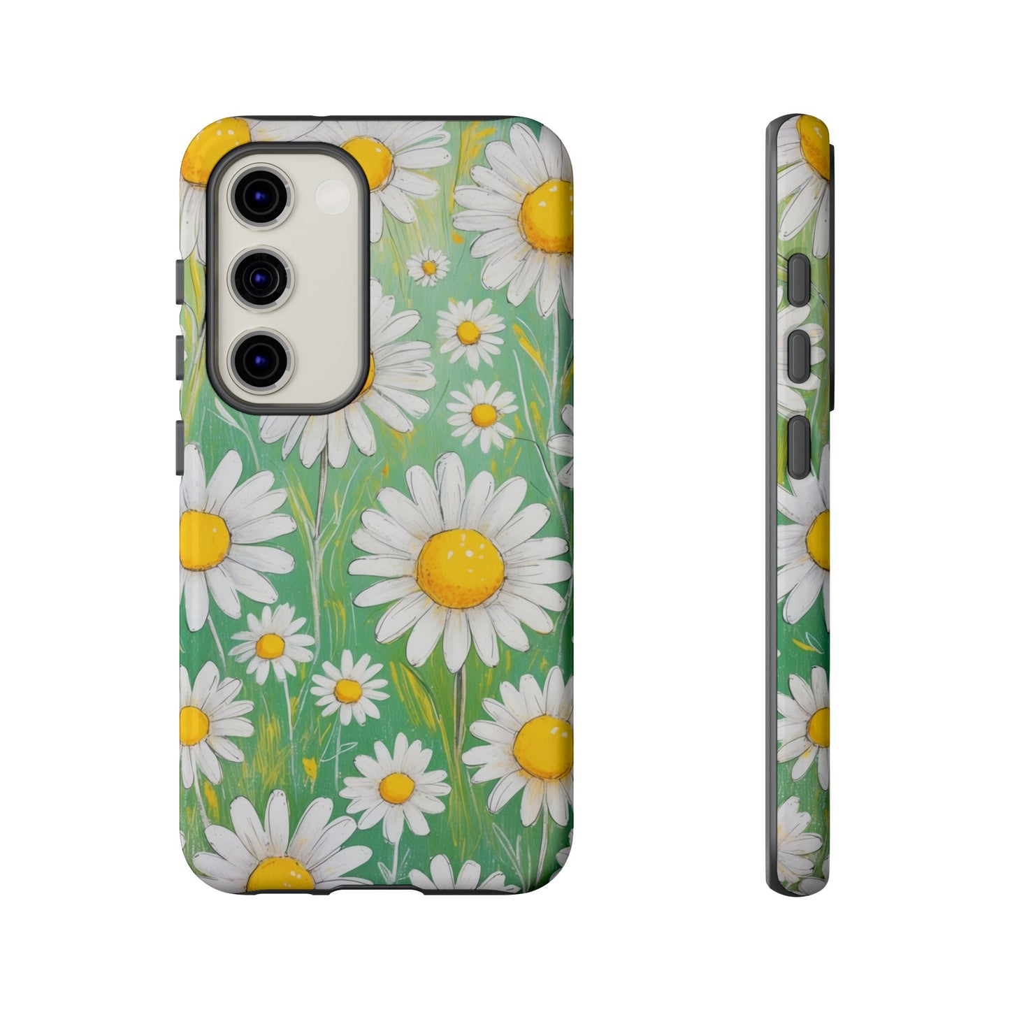Samsung Galaxy S23 / Glossy Phone Case - Daisies Floral Pattern 4 Phone Case