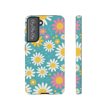 Samsung Galaxy S21 FE / Glossy Phone Case - Daisies Floral Pattern 5 Phone Case
