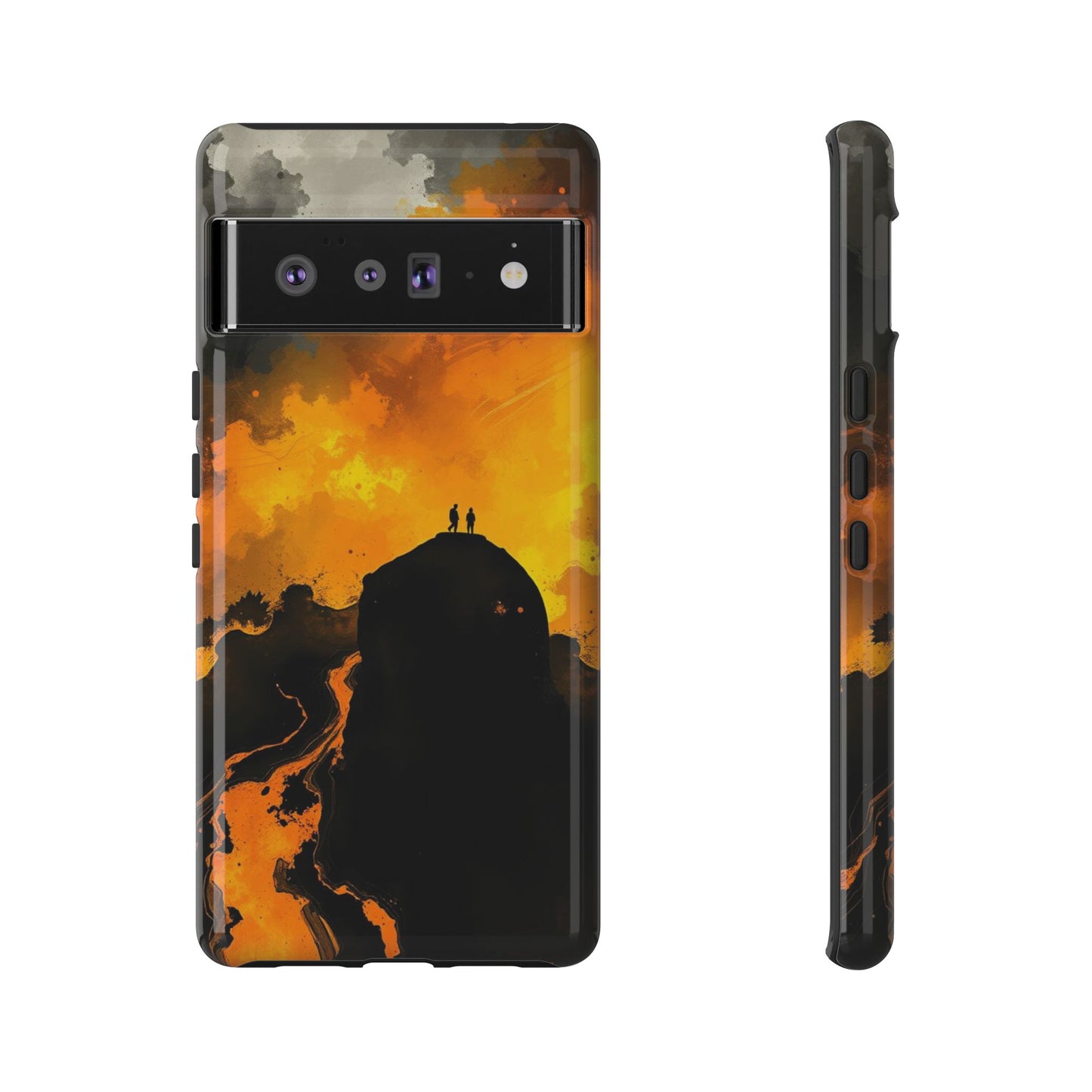 Google Pixel 6 Pro / Glossy Phone Case - Gothic Watercolour Scene Phone Case