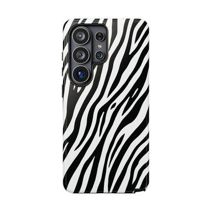 Monochrome Tiger Print Phone Case