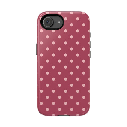 Pink Dot Pattern Phone Case - Pink Phone Case - iPhone 17e / Glossy