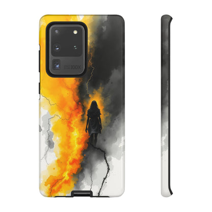 Samsung Galaxy S20 Ultra / Glossy Phone Case - Watercolour Gothic Silhouette of a Woman Phone Case