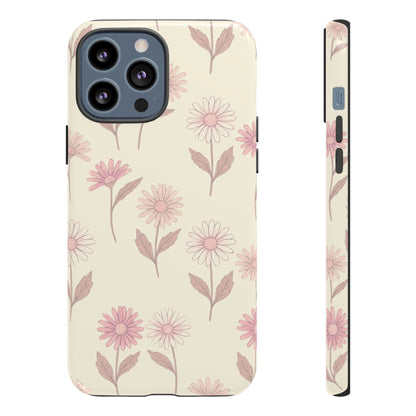 Pretty Blush Daisy Pattern Phone Case
