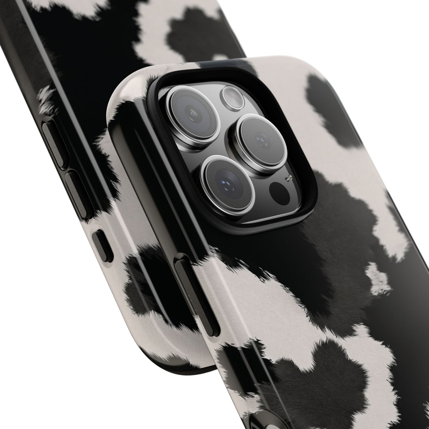 Modern Monochrome Cow Print Phone Case
