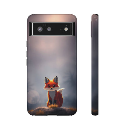 Cute Gothic Fox Design Phone Case