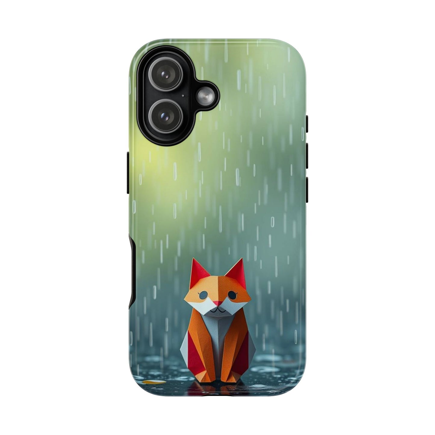 iPhone 17 / Glossy Phone Case - Origami ’Soggy Fox’ Design Phone Case