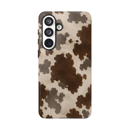 Stylish Mocha Cow Print Phone Case