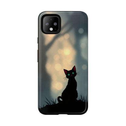 Gothic Cat Design Phone Case