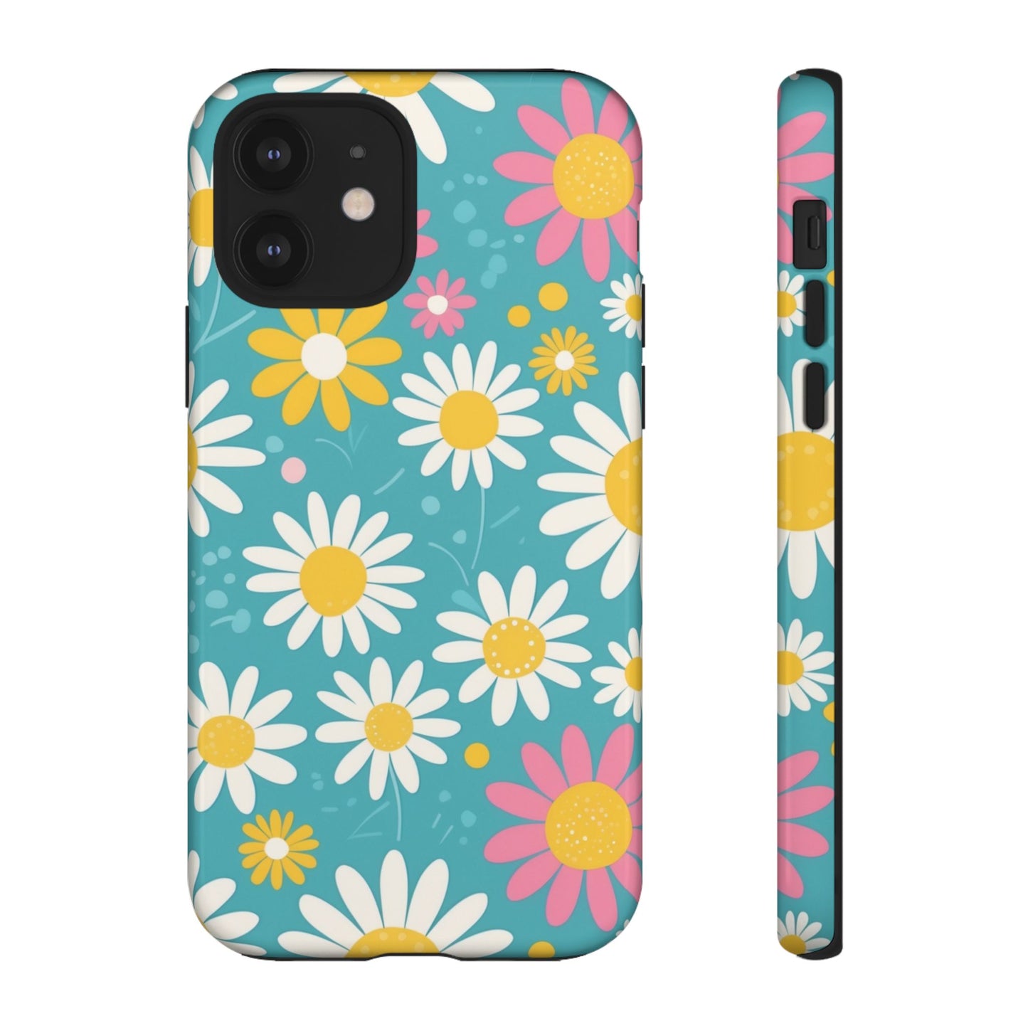 iPhone 12 / Glossy Phone Case - Daisies Floral Pattern 5 Phone Case