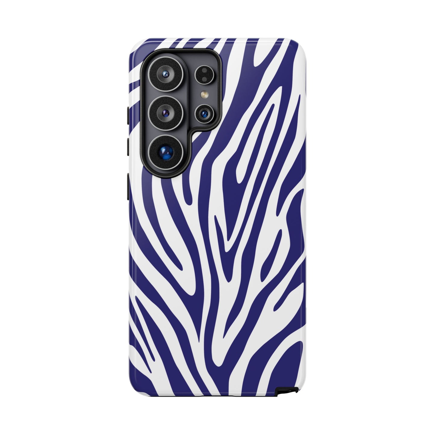 Graphic Blue Tiger Print Phone Case