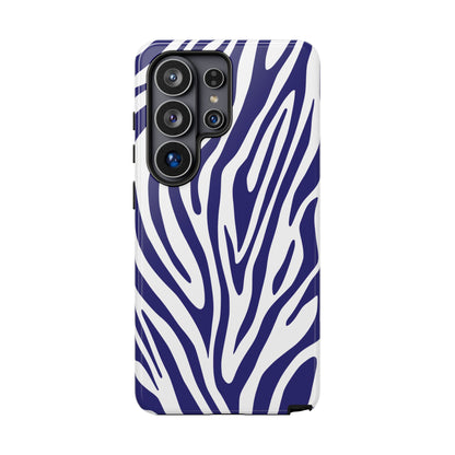 Graphic Blue Tiger Print Phone Case