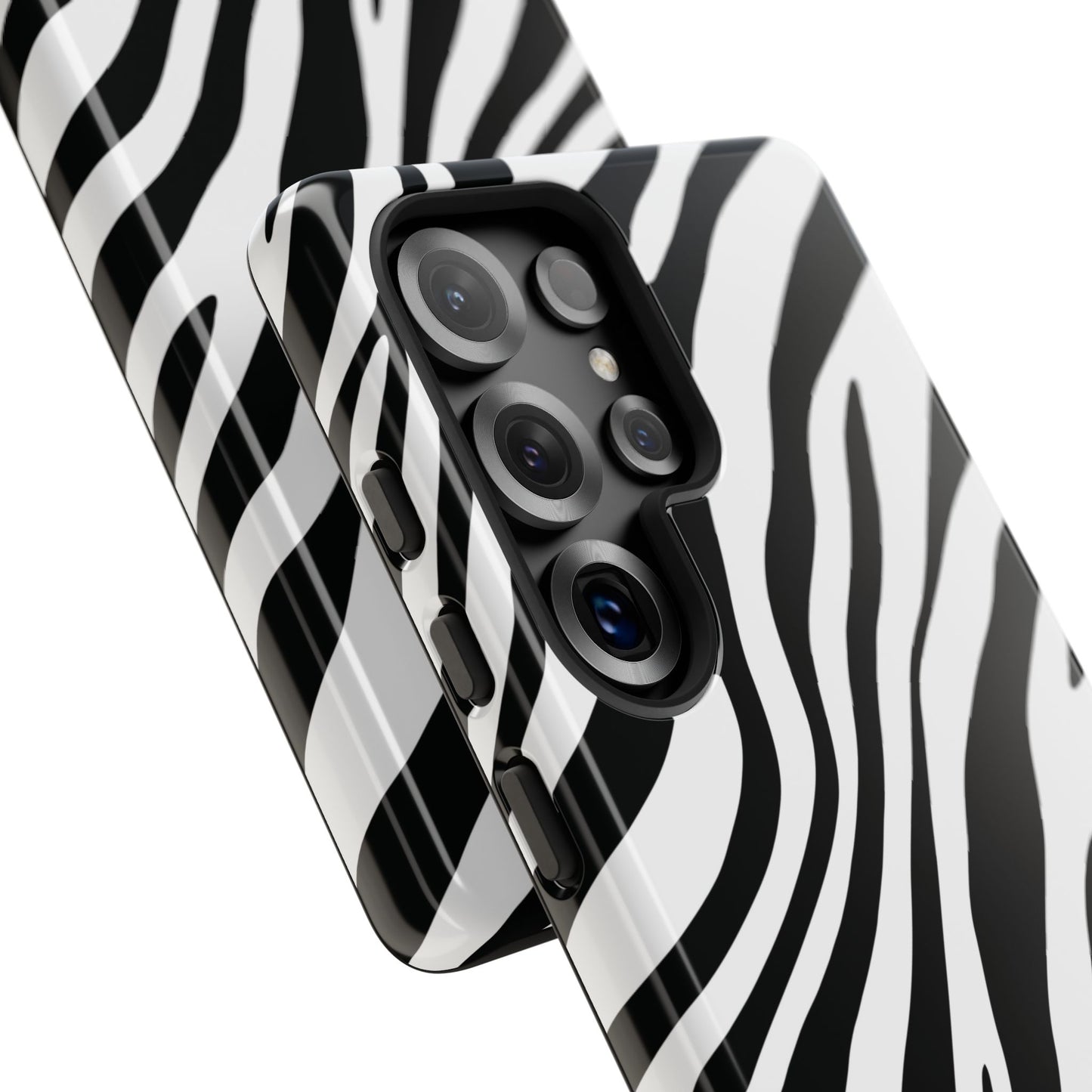 Modern Monochrome Zebra Print Phone Case