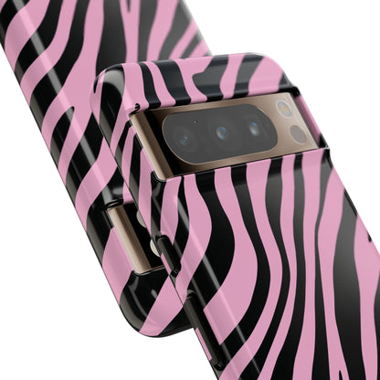Modern Blush Zebra Print Phone Case