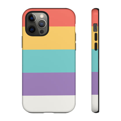 Pastel Rainbow Stripe Pattern Phone Case - Phone Case - iPhone 12 Pro / Glossy