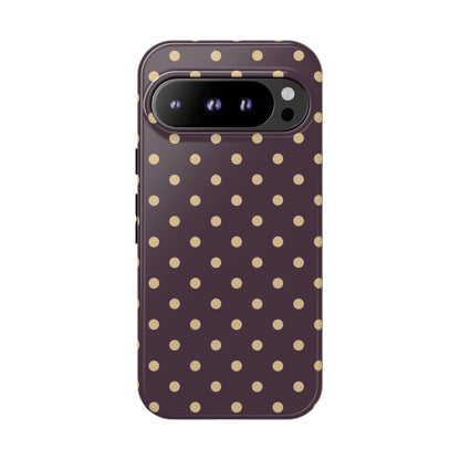 Purple with Yellow Dot Pattern Phone Case