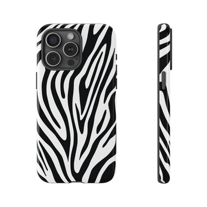 Classic Monochrome Tiger Print Phone Case