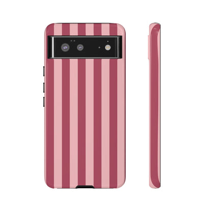 Google Pixel 6 / Glossy Phone Case - ’Pink Stripe Pattern’ Phone Case