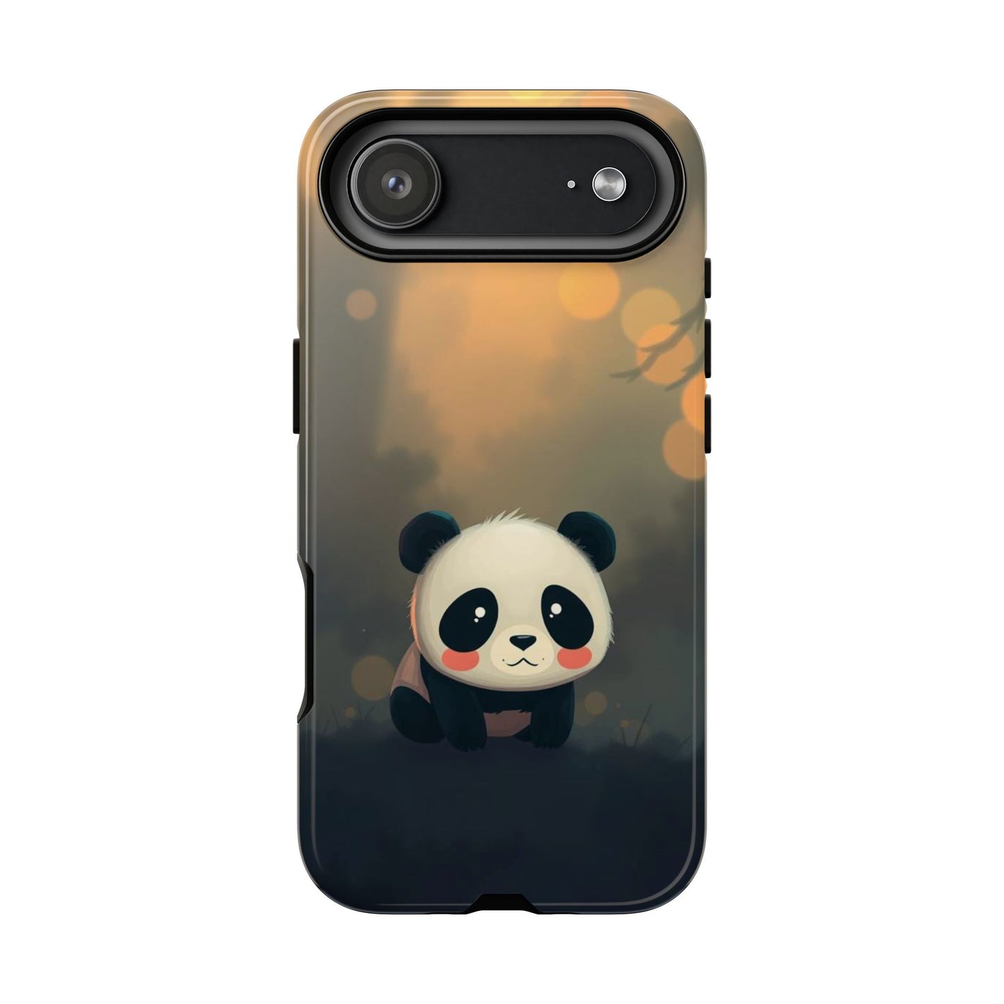 iPhone 17 Air / Glossy Phone Case - Cute Gothic Panda Design Phone Case