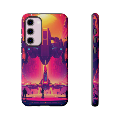 Samsung Galaxy S23 Plus / Glossy Phone Case - Alien Landing Pad Design Phone Case