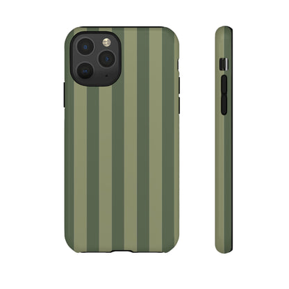 Green Stripe Pattern Phone Case - Green Phone Case - iPhone 11 Pro / Glossy