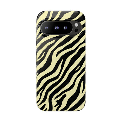 Stylish Neutral Zebra Print Phone Case