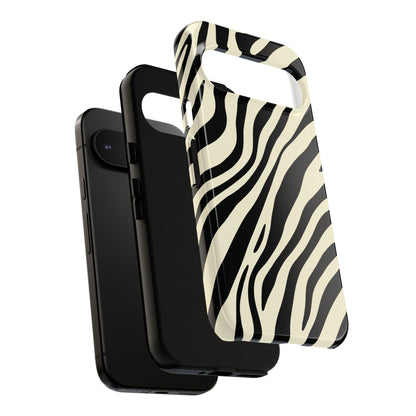 Modern Neutral Zebra Print Phone Case