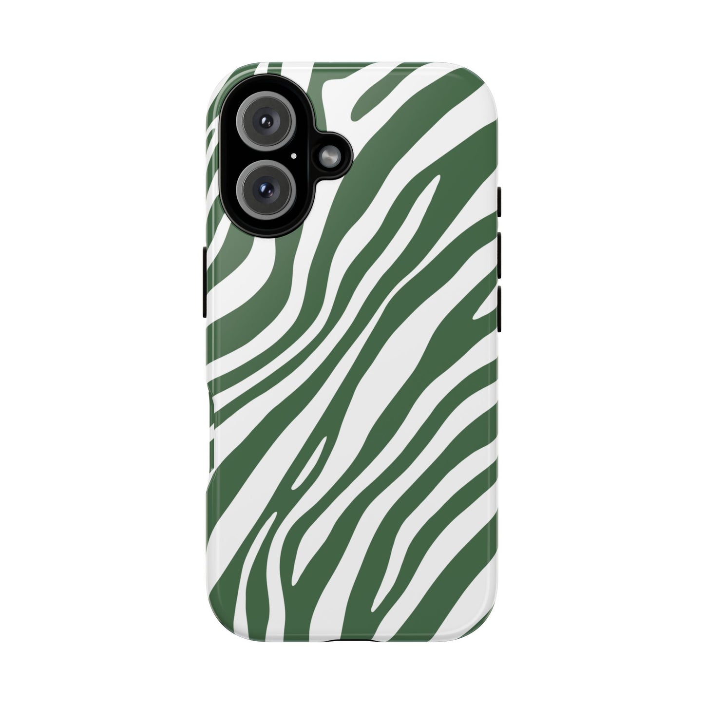 Modern Sage Zebra Print Phone Case