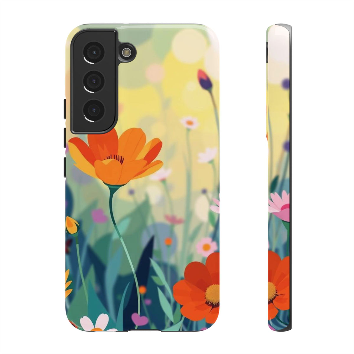 Pop Art Style Wildflower Design Phone Case - Multicolor Phone Case - Samsung Galaxy S22 / Glossy