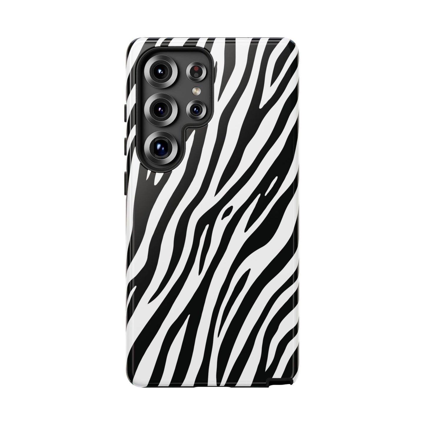 Monochrome Tiger Print Phone Case