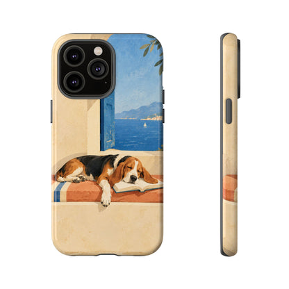 Basset Hound Unfinished Chapter Phone Case - Multicolor Phone Case - iPhone 14 Pro Max / Glossy