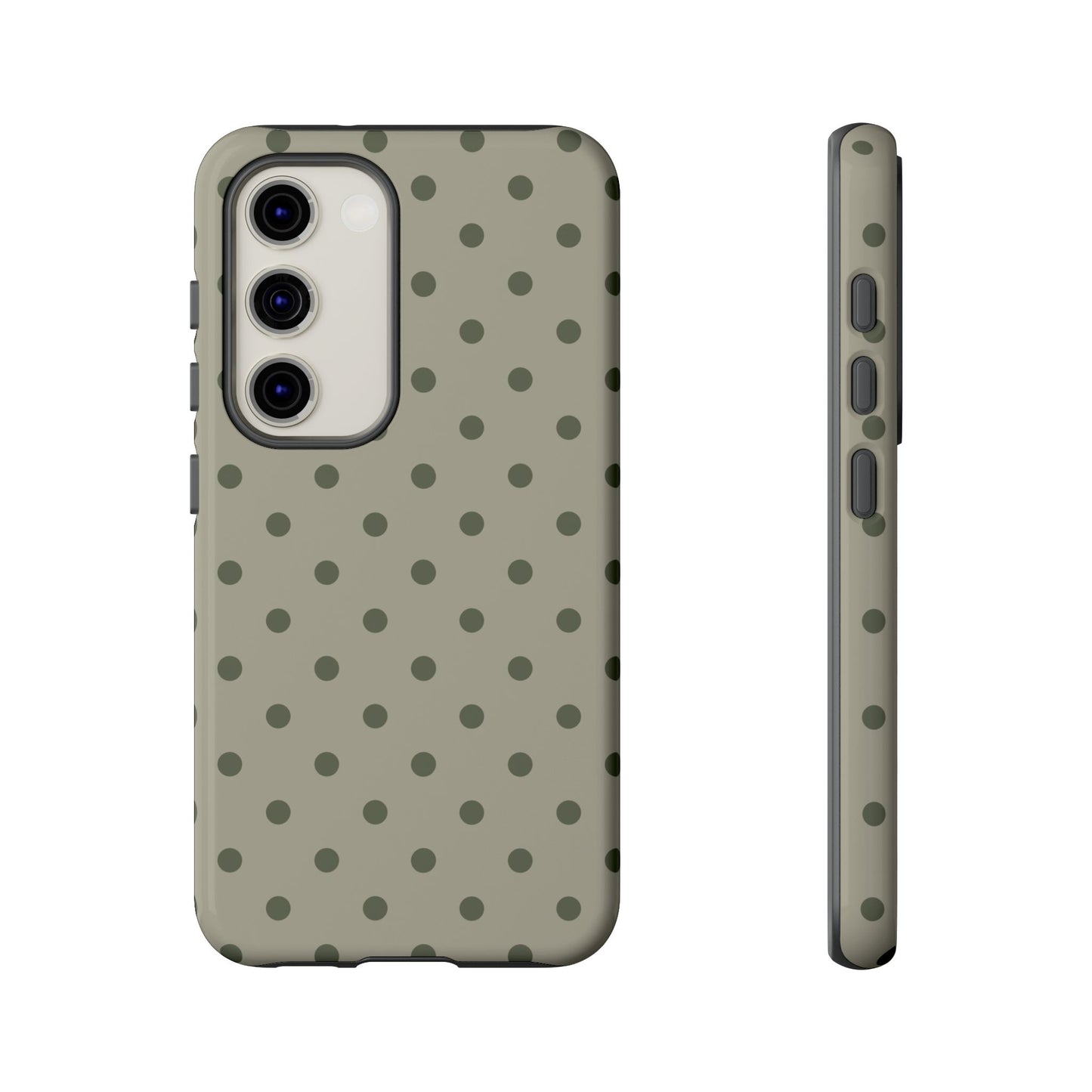 Green & Dark Green Dot Pattern Phone Case