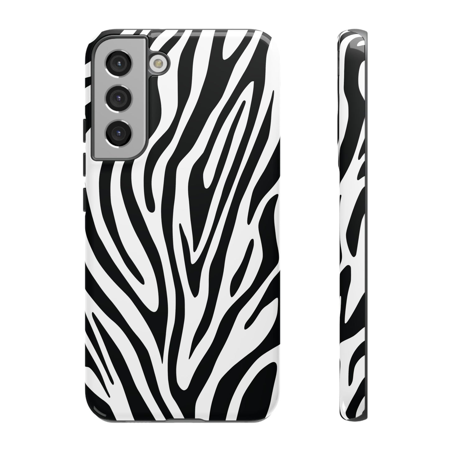 Classic Monochrome Tiger Print Phone Case