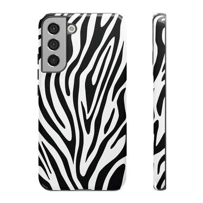 Classic Monochrome Tiger Print Phone Case