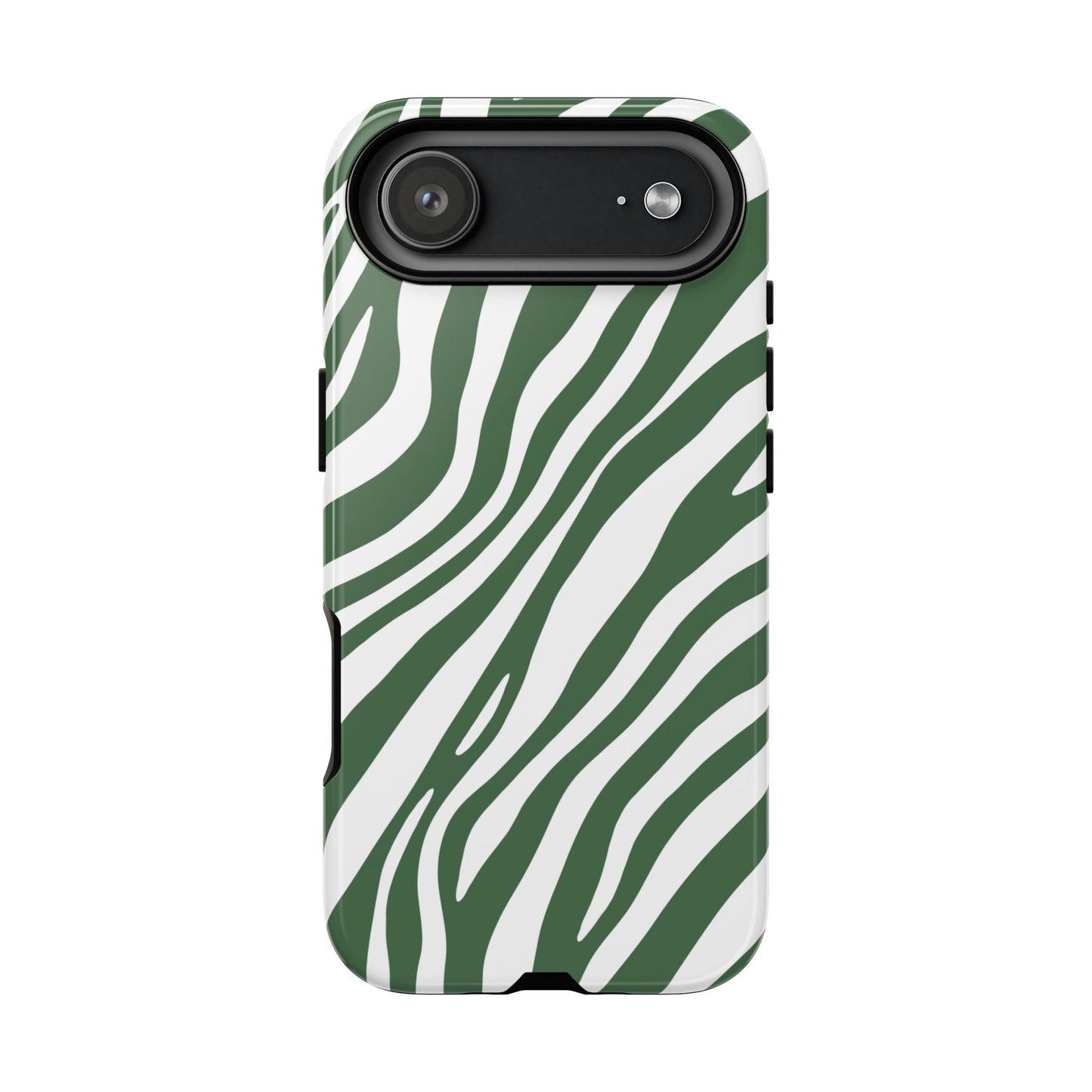 Modern Sage Zebra Print Phone Case
