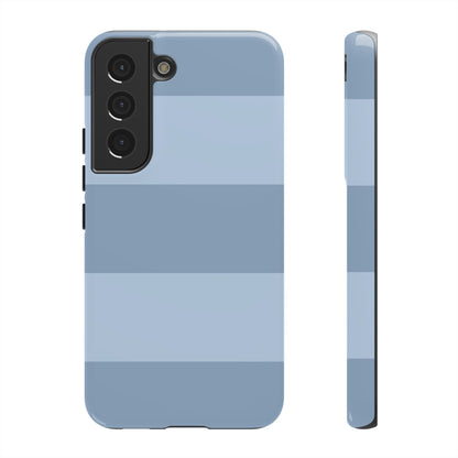 Light Blue Horizontal Stripe Pattern Phone Case - Blue Phone Case - Samsung Galaxy S22 / Glossy