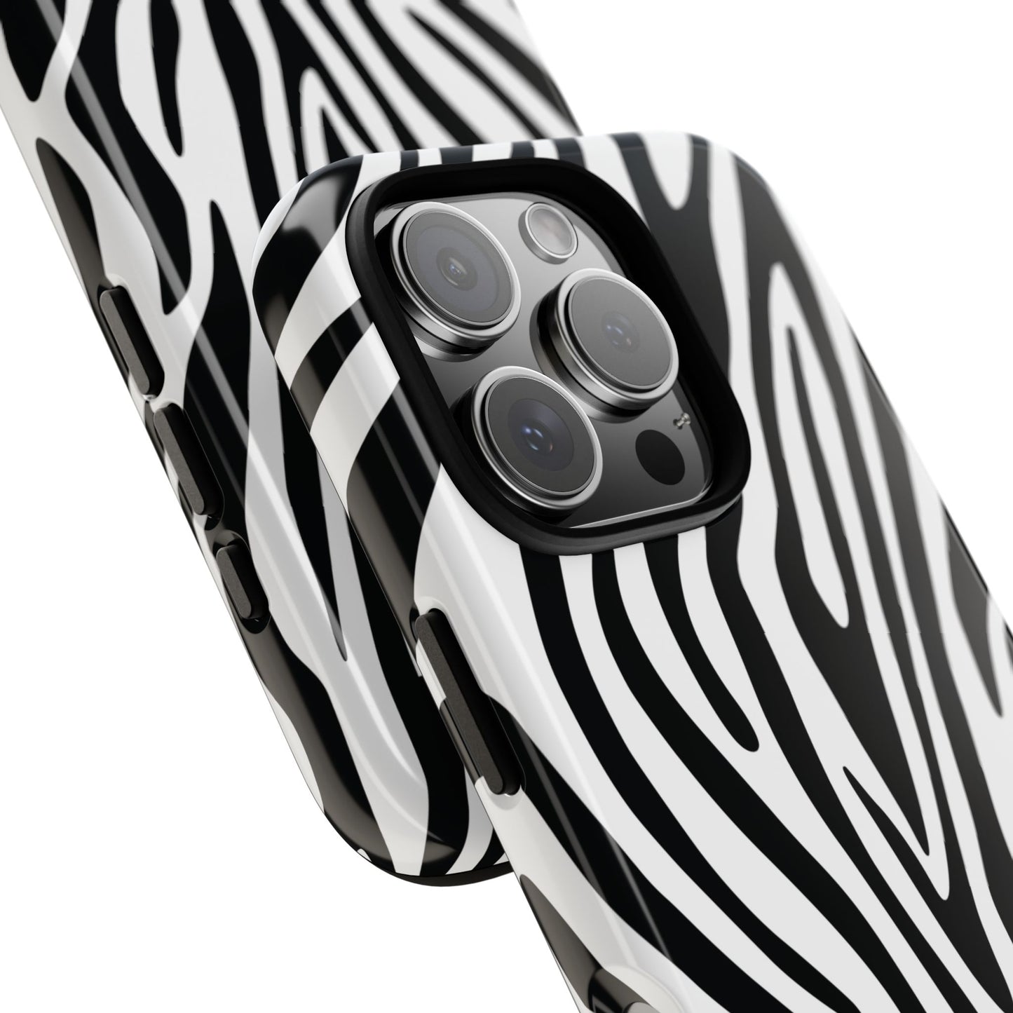 Classic Monochrome Tiger Print Phone Case