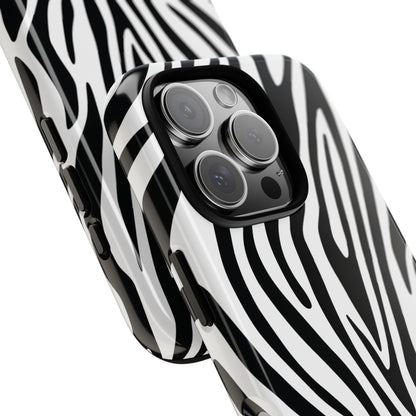 Classic Monochrome Tiger Print Phone Case