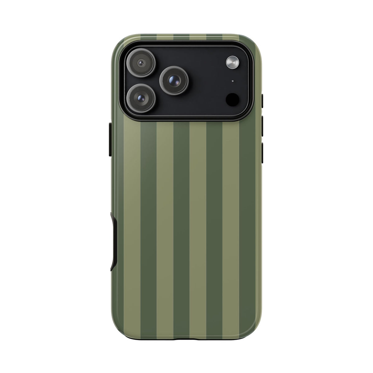 Green Stripe Pattern Phone Case - Green Phone Case - iPhone 18 Pro Max / Glossy