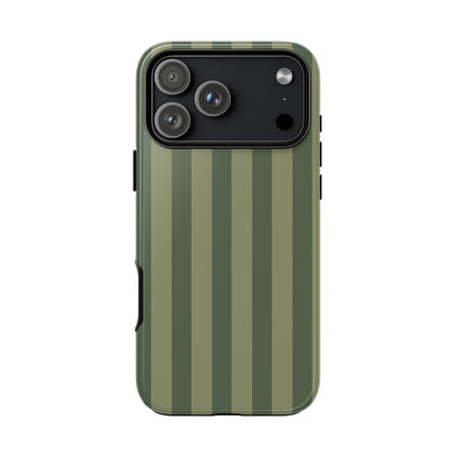 Green Stripe Pattern Phone Case - Green Phone Case - iPhone 18 Pro Max / Glossy