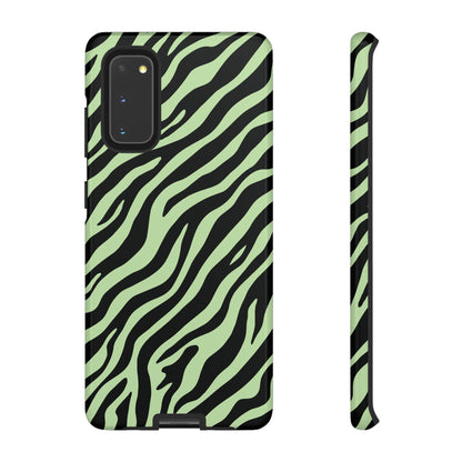 Stylish Mint Zebra Print Phone Case