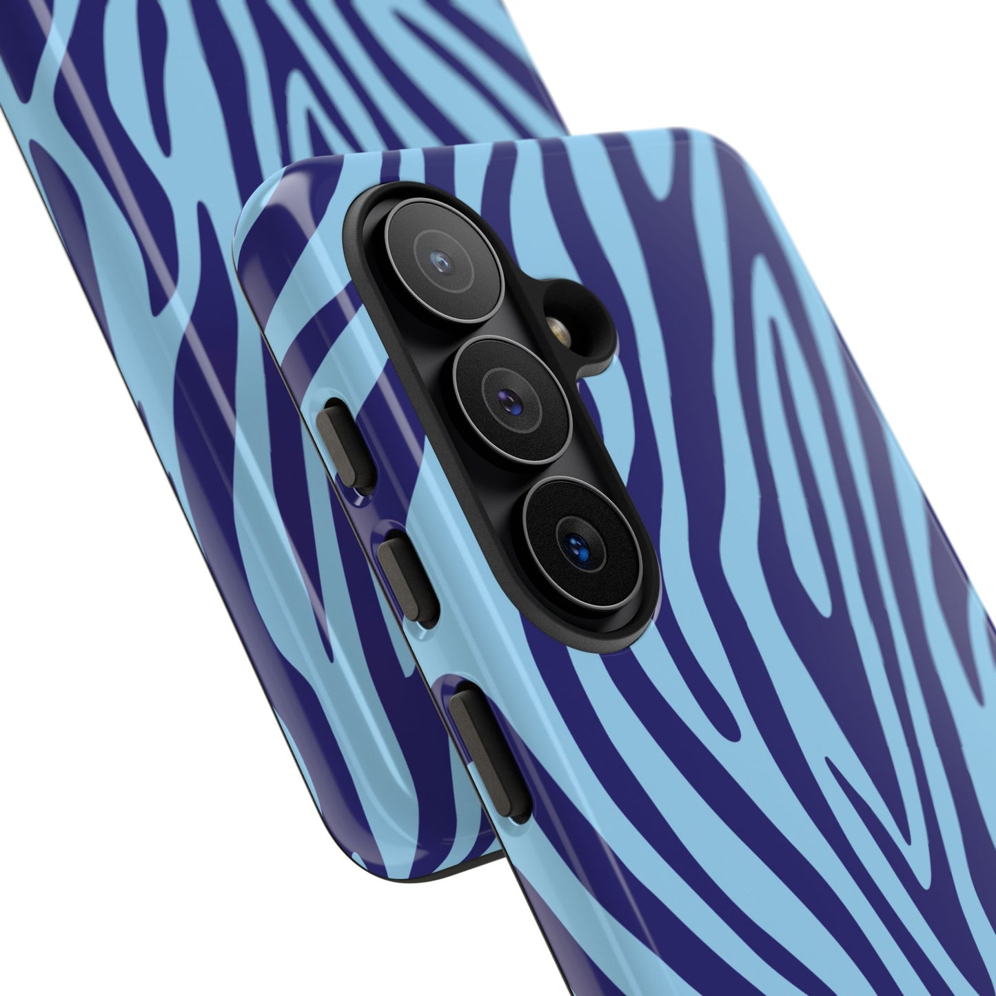 Boutique Sky Blue Tiger Print Phone Case