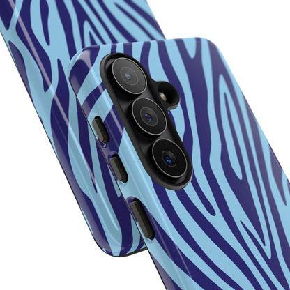 Boutique Sky Blue Tiger Print Phone Case