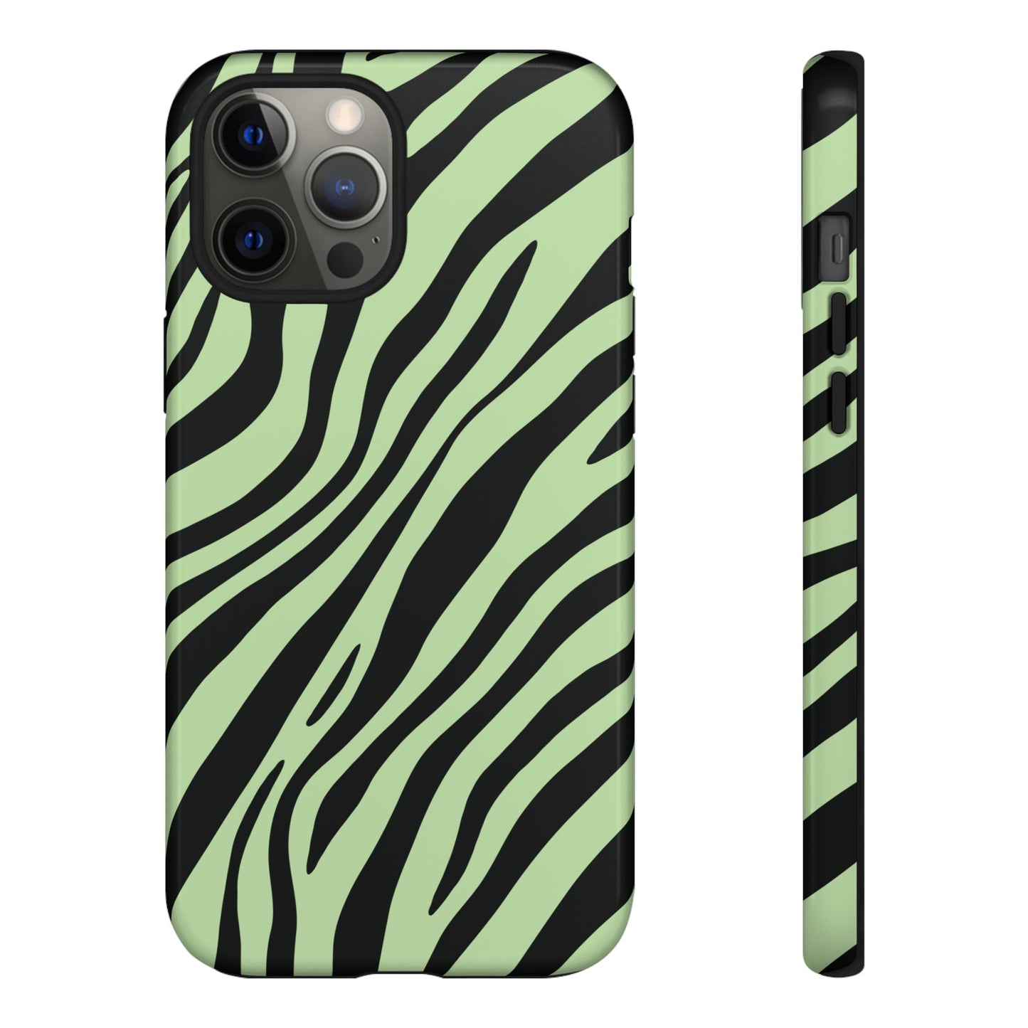 Modern Mint Zebra Print Phone Case