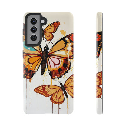 Samsung Galaxy S21 / Glossy Phone Case - Abstract Butterflies Design Phone Case