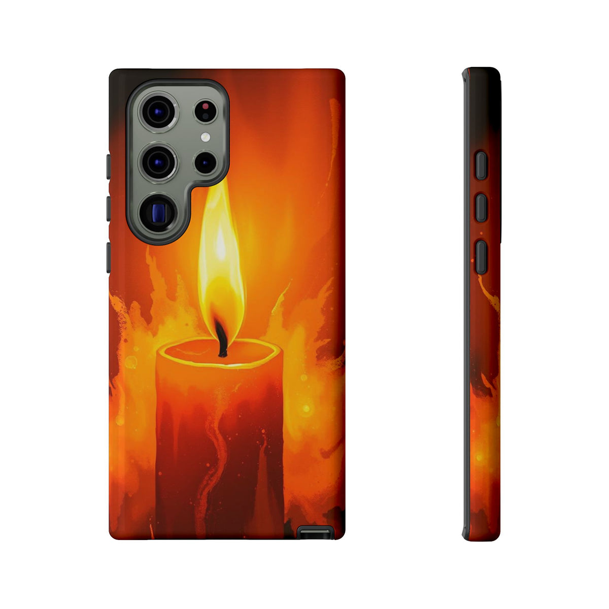 Red Candle Phone Case - Multicolor Phone Case - Samsung Galaxy S23 Ultra / Glossy
